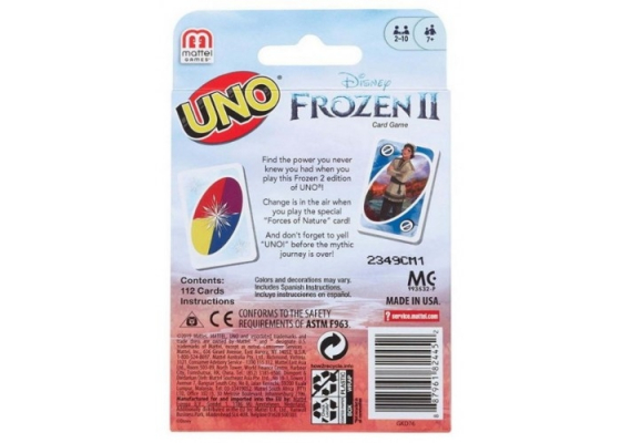 Уно Холодне серце 2 / UNO Frozen 2 російською мовою (Mattel)