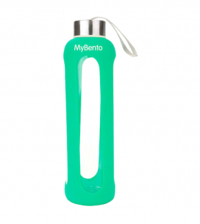 Пляшка для води Summit MyBento Eco Glass Bottle Silicone Cover Зелена 500 мл