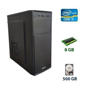 Б/в Системний блок 1stPlayer Case A2 Tower Intel Core i5-2300 / 8 Гб / SSD 120 Гб + HDD 500 Гб