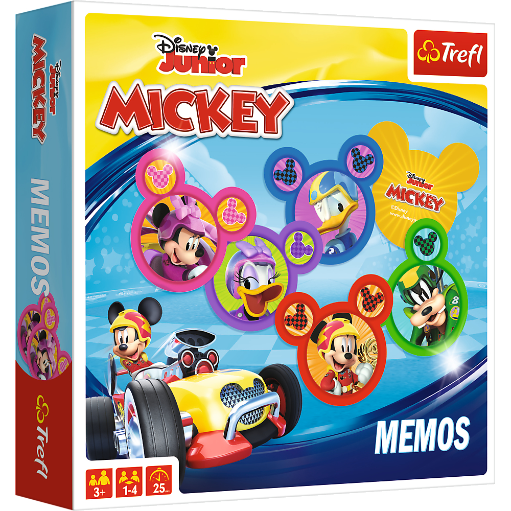 Мемо. Міккі Маус на родстерах / Memos: Mickey and The Roadster Racers російською мовою (Trefl)