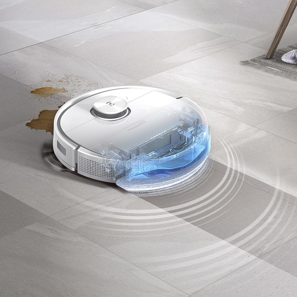 Робот-пилосос ECOVACS DEEBOT OZMO T9 PLUS Білий