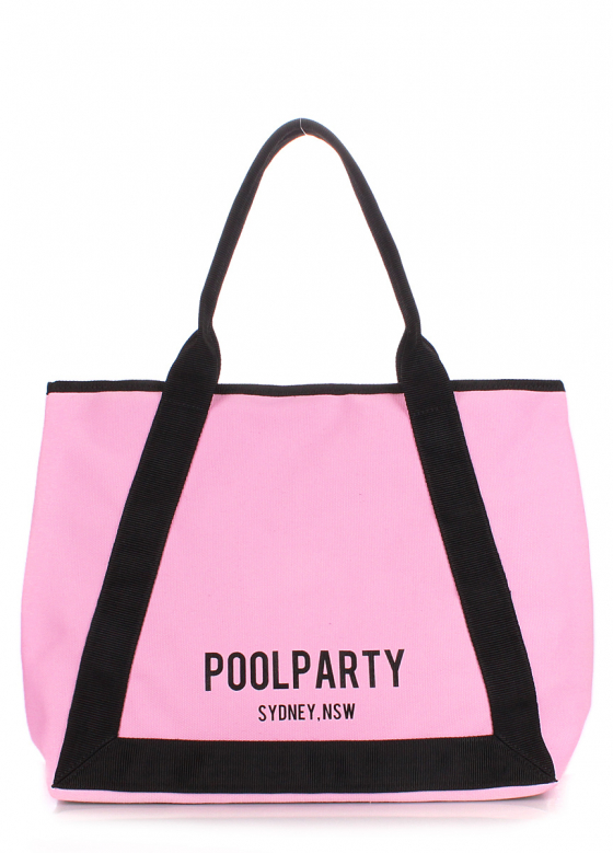 Коттонова сумка Laguna, рожева / POOLPARTY