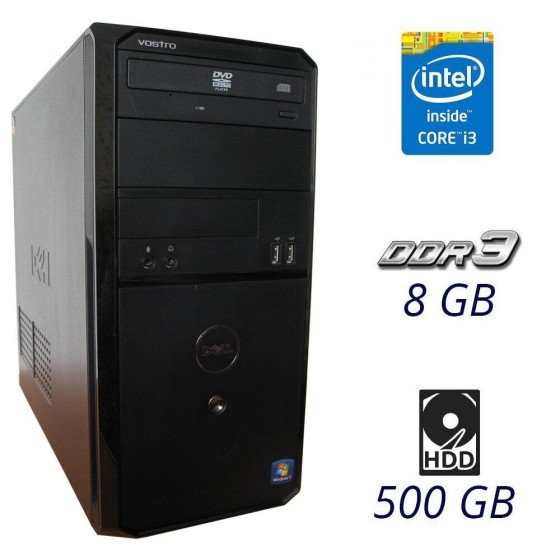 Б/в Системний блок Dell Vostro 260 Tower Intel Core i3-2120 / 8 Гб / HDD 500 Гб