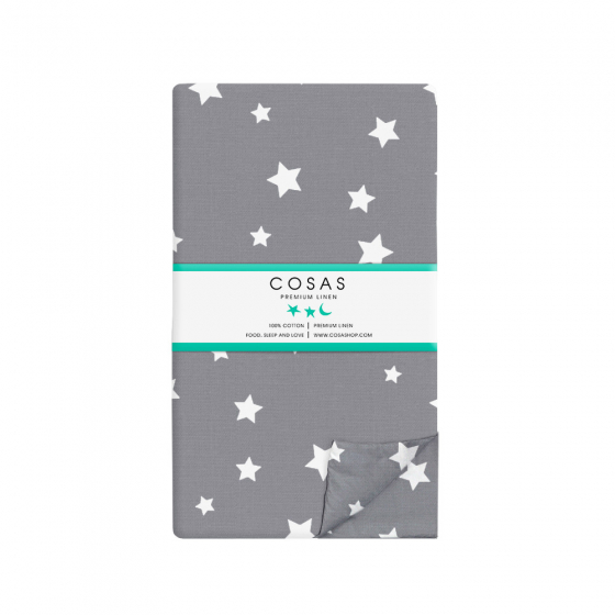 Комплект постільної білизни STARS WHITE GREY (Cosas)