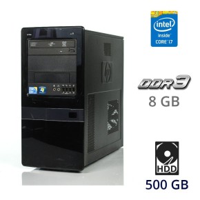 Б/в Системний блок HP Elite 7100 Tower Intel Core i7-860 / 8 Гб / HDD 500 Гб