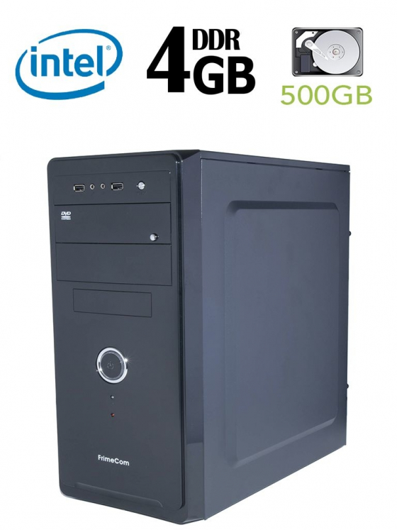 Б/в ATX / Intel Celeron G3930 (2 ядра по 2.9GHz) / 4 GB DDR4 / 500 GB HDD / 400W БП