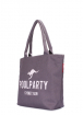 Полотняна сумка, фіолетова / POOLPARTY