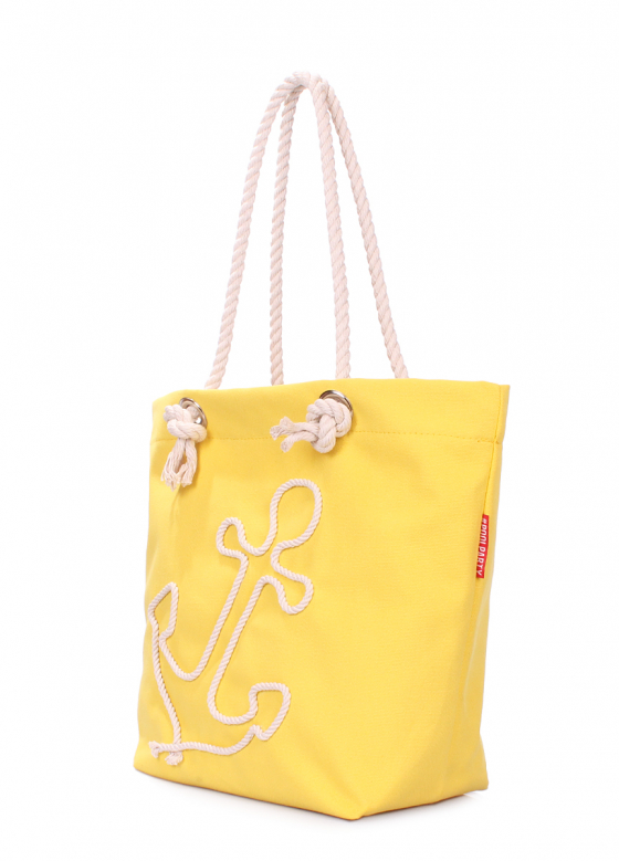 Літня сумка з якорем, жовта / POOLPARTY