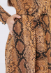 Приталена сукня міді в принт рептилії / Bessa