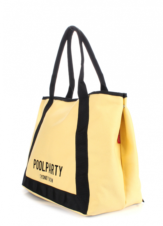 Коттонова сумка Laguna, жовта / POOLPARTY
