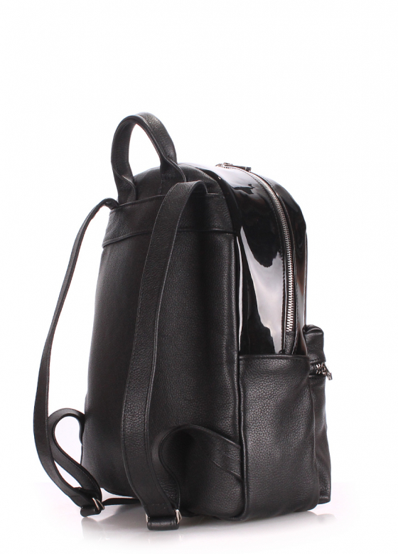 Шкіряний рюкзак Mini, чорний / POOLPARTY