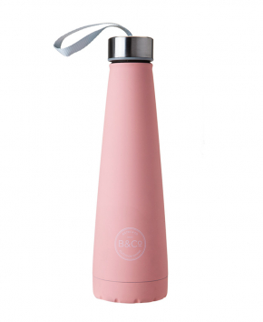 Термопляшка Summit B&Co Conical Bottle Flask Rubberized Blush Pink 450 мл