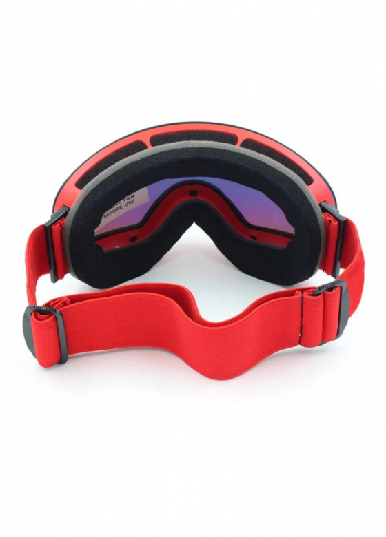 Маска для лиж і сноуборда Sposune HX003-2 Matte Red-Full Revo Red