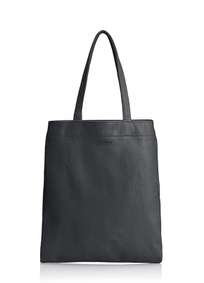 Шкіряна сумка Daily Tote, чорна / POOLPARTY