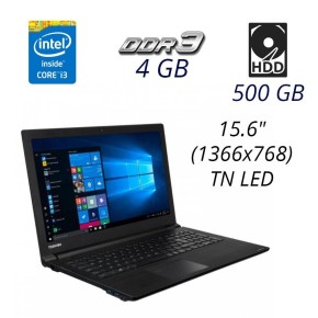 Б/в Ноутбук Toshiba Satellite Pro R50-c Intel Core i3-5005U / 4 Гб / HDD 500 Гб / Клас А