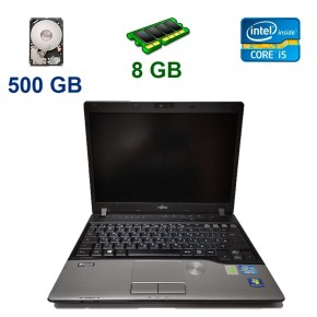 Б/в Ноутбук Fujitsu LifeBook P702 Intel Core i5-3320M / 8 Гб / HDD 500 Гб / Клас В
