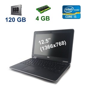 Б/в Нетбук Dell Latitude E7240 Intel Core i5-4310U / 4 Гб / SSD 120 Гб / Клас В